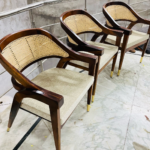 Wooden_Chair_Rattan Arm_Chair_for_living room